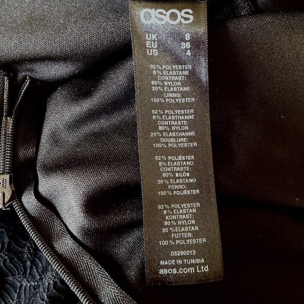 ASOS Textured Mesh Bodycon Dress - Picture 9 of 12
